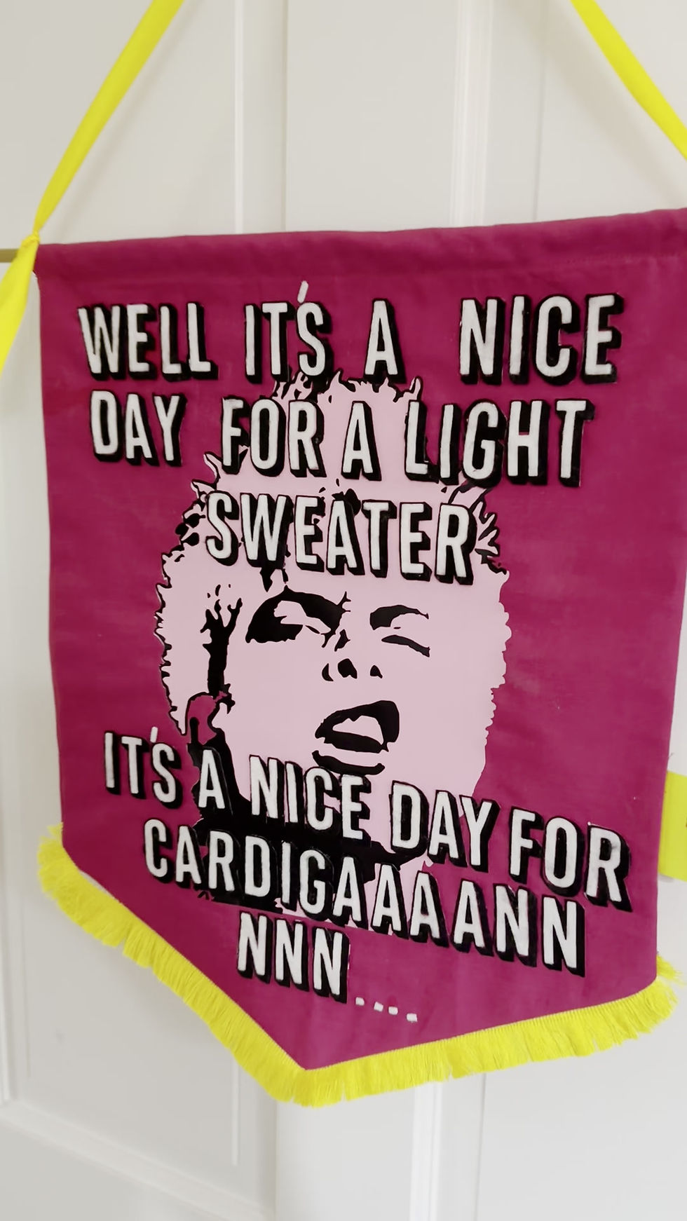 Thumbnail: Billy Idol Inspired Winter Meme Wall Hanging
