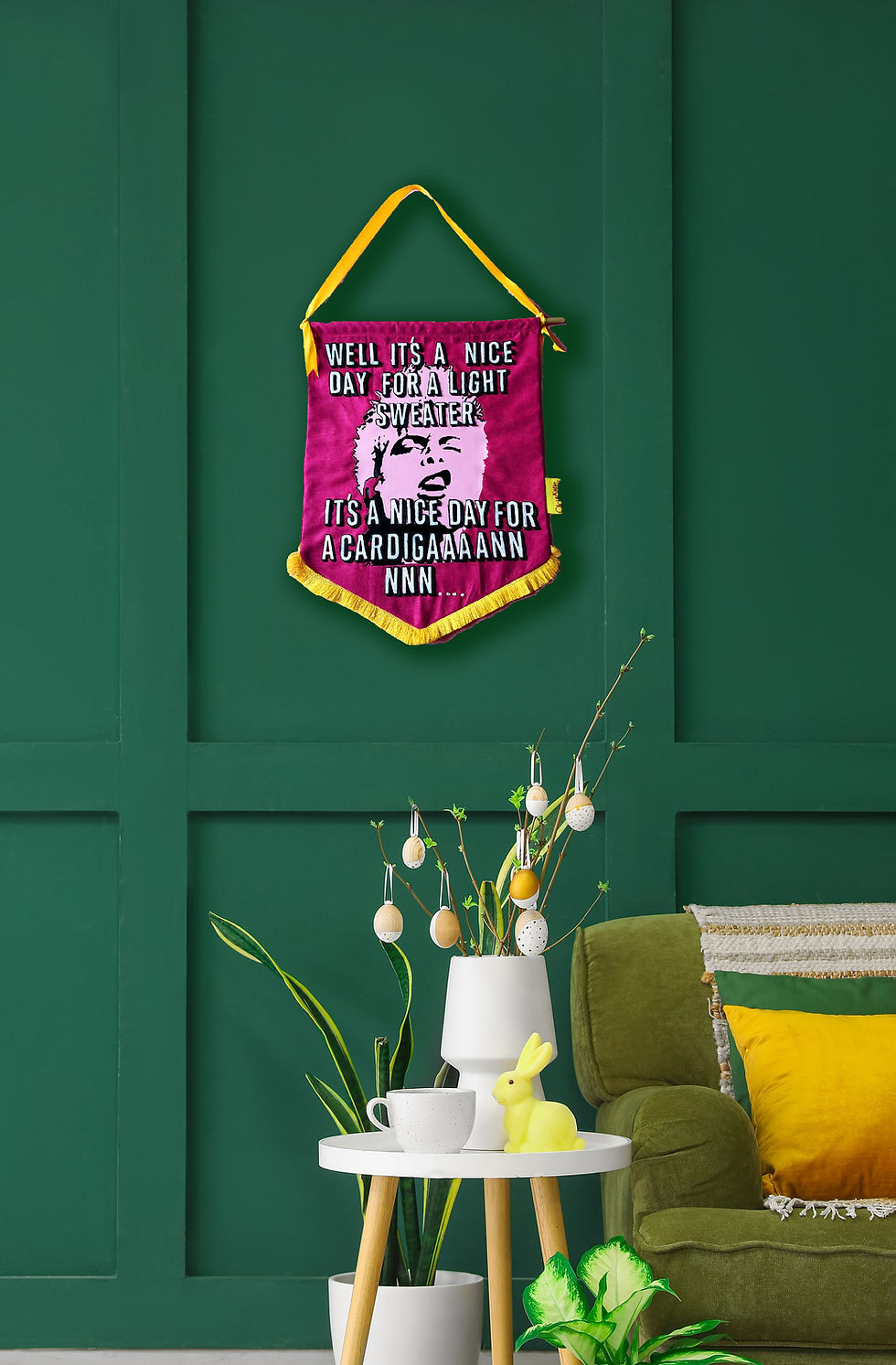 Thumbnail: Billy Idol Inspired Winter Meme Wall Hanging
