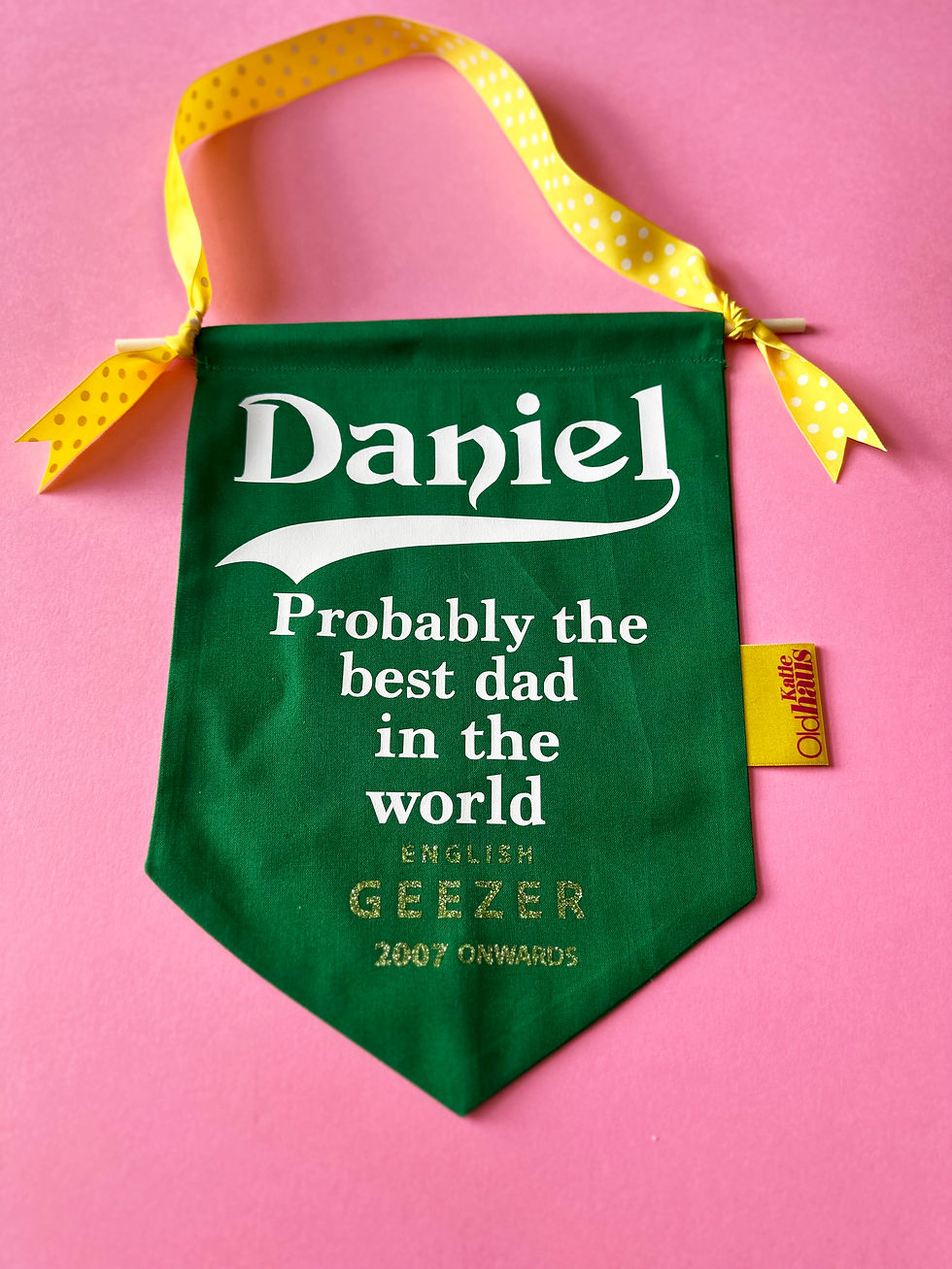 Thumbnail: Fathers Day Gift Carlsberg Wall banner personalised with name and year of birth