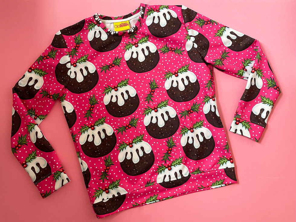 Thumbnail: Christmas Jumper Day UK Women's Patterned Christmas Cake Sweater