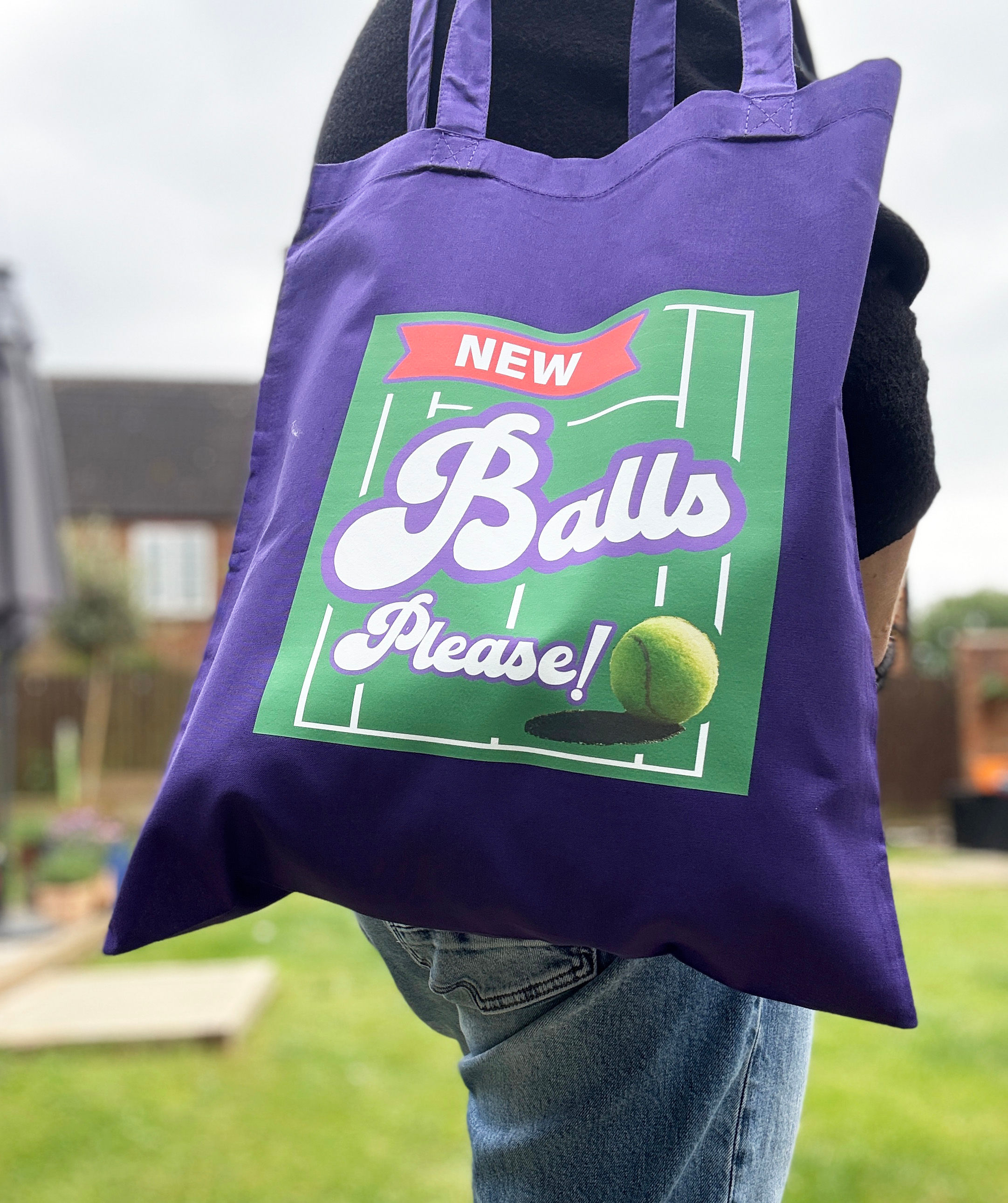 New Balls Please! Tennis Court Gift Tote Bag