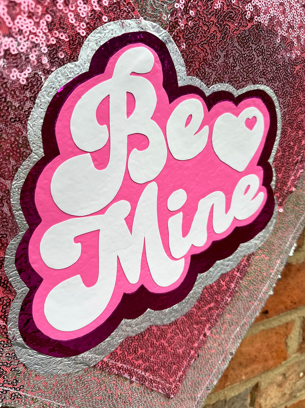 Thumbnail: Be Mine Sequin Wall Hanging