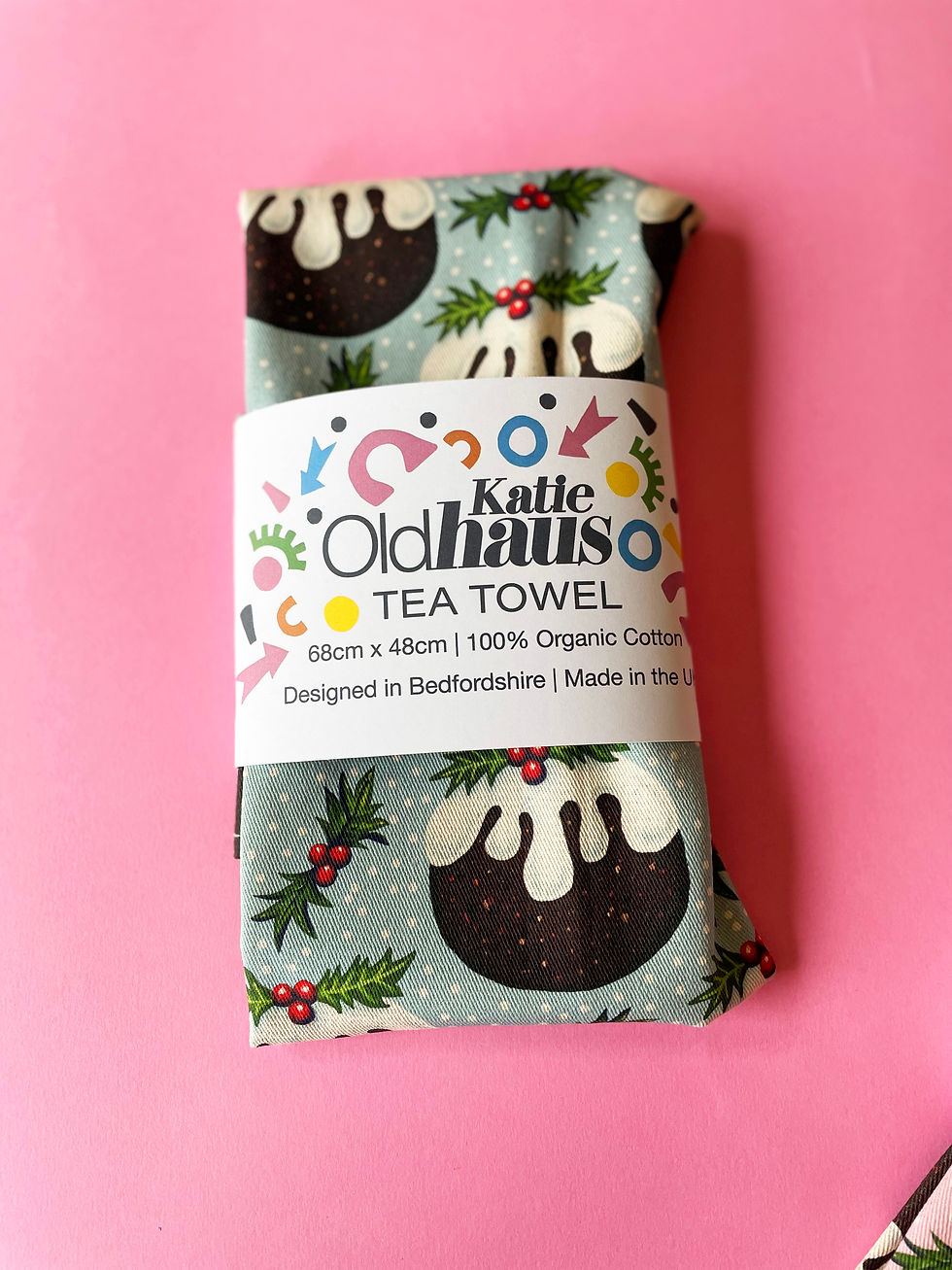 Thumbnail: Christmas Pudding Tea Towel