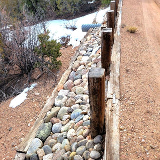 Railroad Tie Barrier and Erosion Control