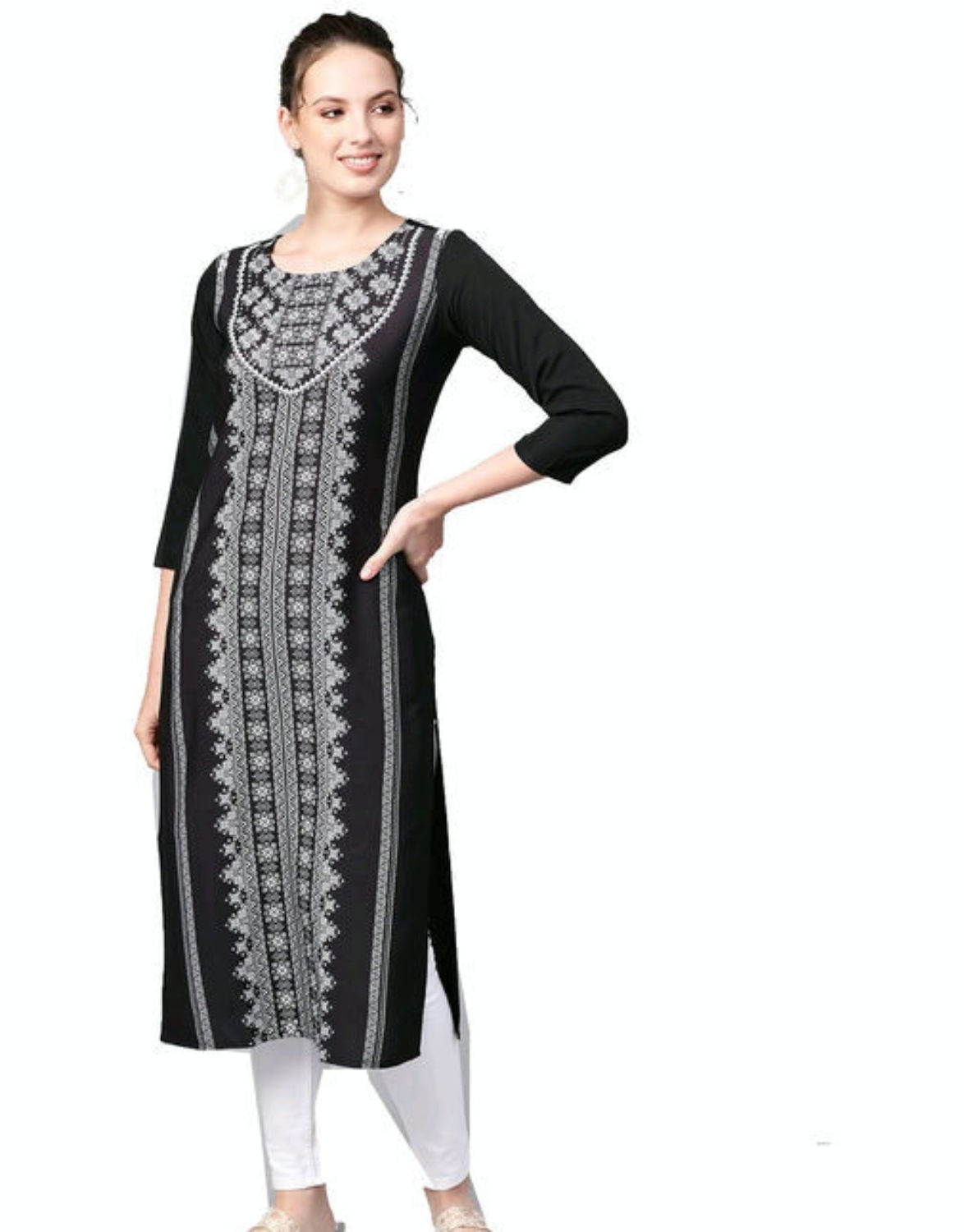Trendy Stylish Crepe Women's Kurti