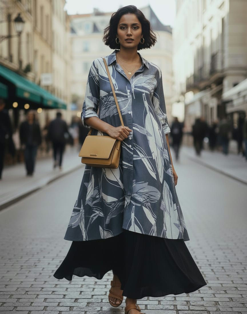 Thumbnail: The Serene Leaf Print Co-Ord Set