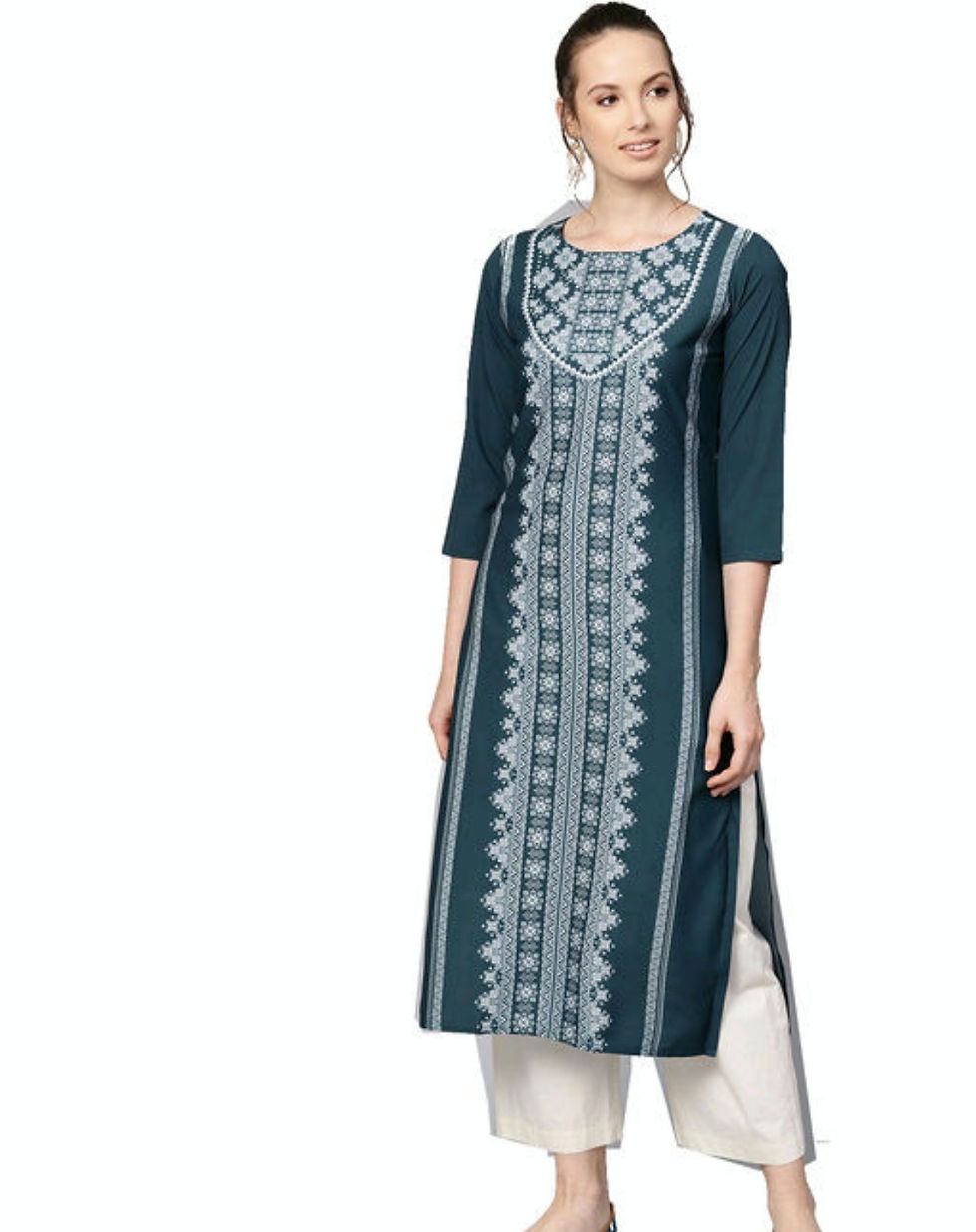 Trendy Stylish Crepe Women's Kurti