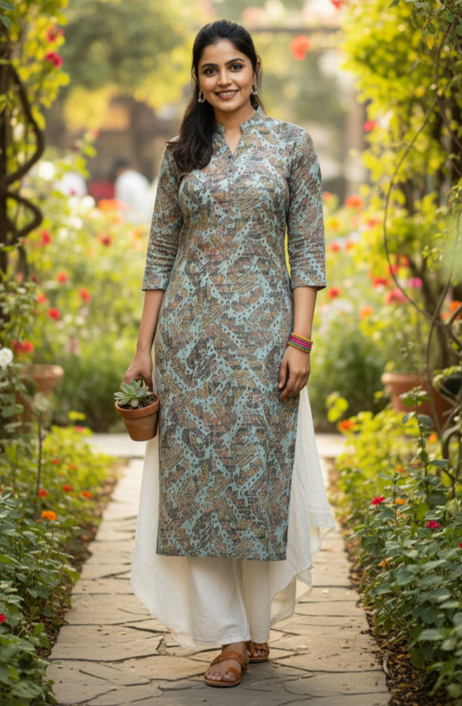 Thumbnail: The Elysian Print Kurti Set