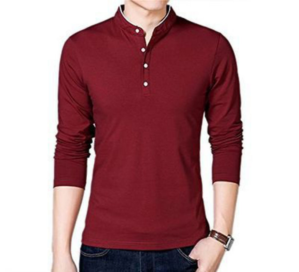 New Trending Cotton Henley T Shirt