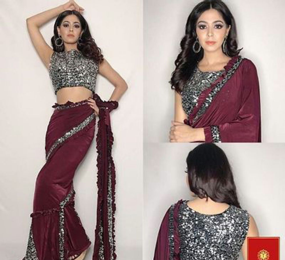 Tranoli Balloon Lycra sarees