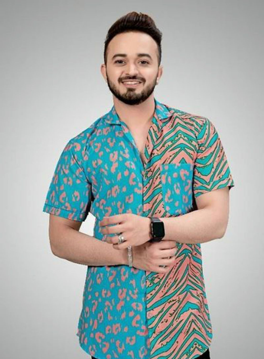 Men's Casual Cotton Printed Shirt
(Luxe)