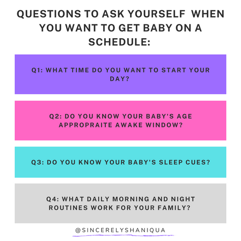 Questions To Ask When Getting Your Newborn On A Schedule
