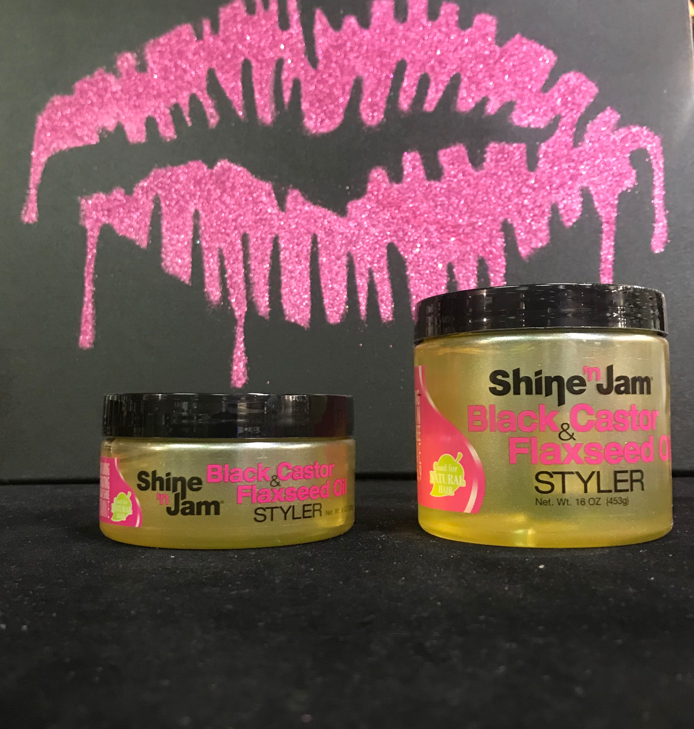 Shine n' Jam Black Castor Flaxseed Styler
