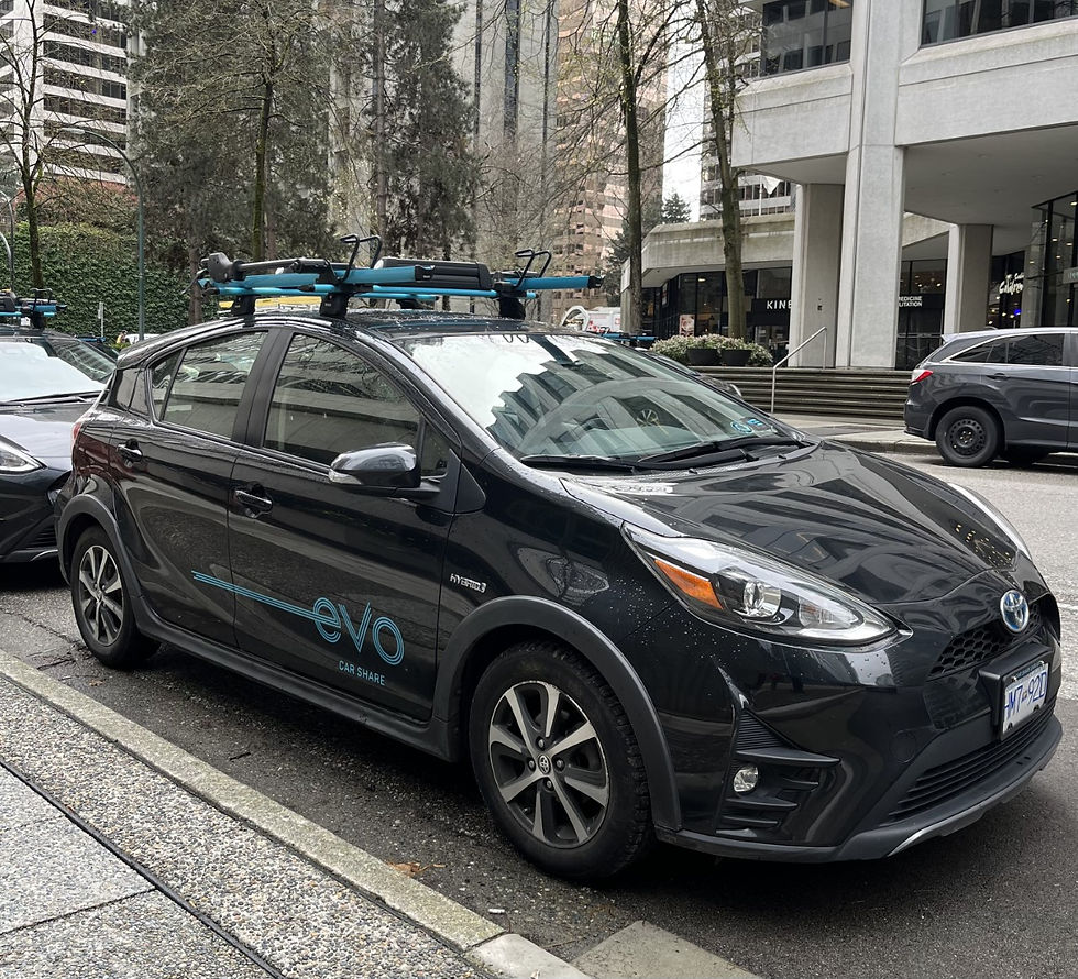 evo car in vancouver, share car