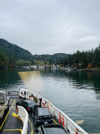 getting to Bowen Island on the ferry