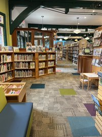 Bowen Island Public Library, stands, books 