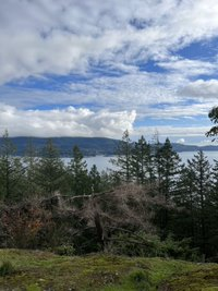 Dormant Point view, clouds, hills in the distance