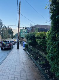 Street in Bowen Island BC, beautiful fall day