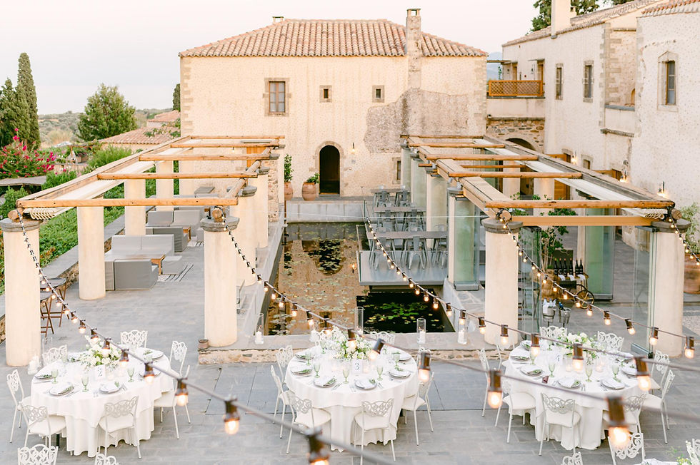 The Most Romantic Places to Get Married in Europe, Kinsterna Hotel