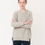 Thumbnail: FAYE-MARIE Wool Knitted Jumper In Light Grey