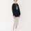 Thumbnail: NICO Organic Cotton Hoodie In Navy