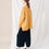 Thumbnail: FAYE-MARIE Wool Knitted Jumper In Turmeric