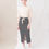 Thumbnail: VIDU Organic Cotton Skirt In Black And White