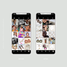 Instagram Grid Before & After