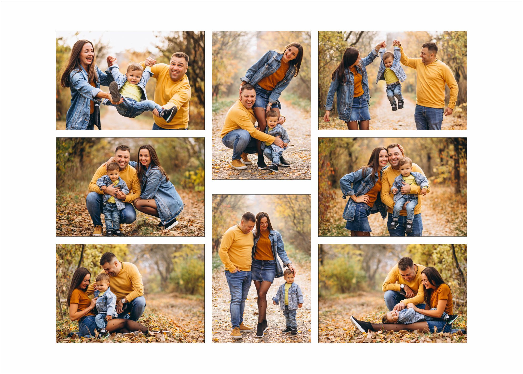 Семейный фотоколлаж