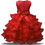 Thumbnail: Red Festive Dress with Rhinestones