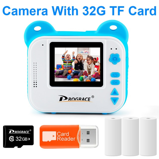 32G Card Blue Camera