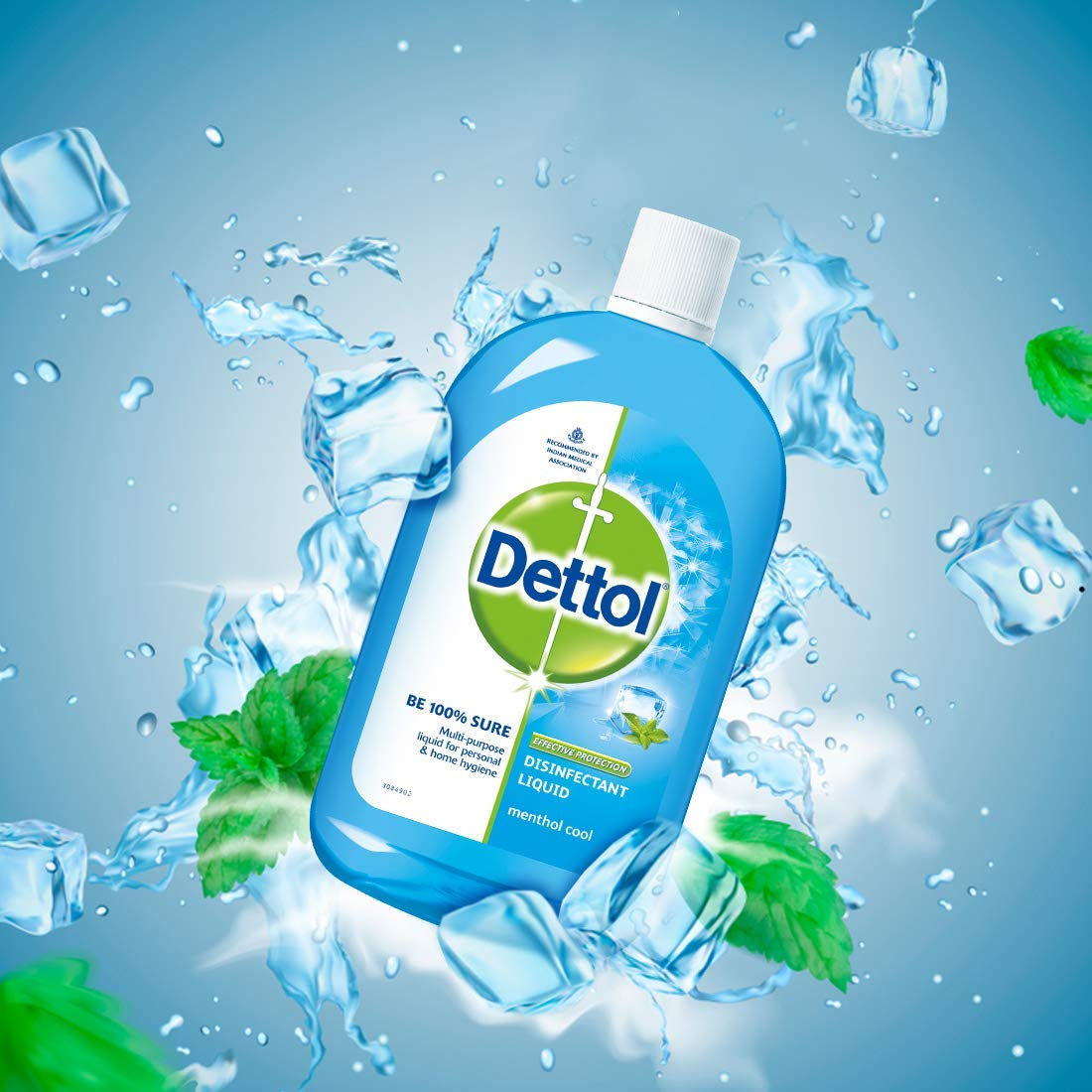 Dettol Liquid Disinfectant for Multi-Purpose Germ Protection, Menthol Cool