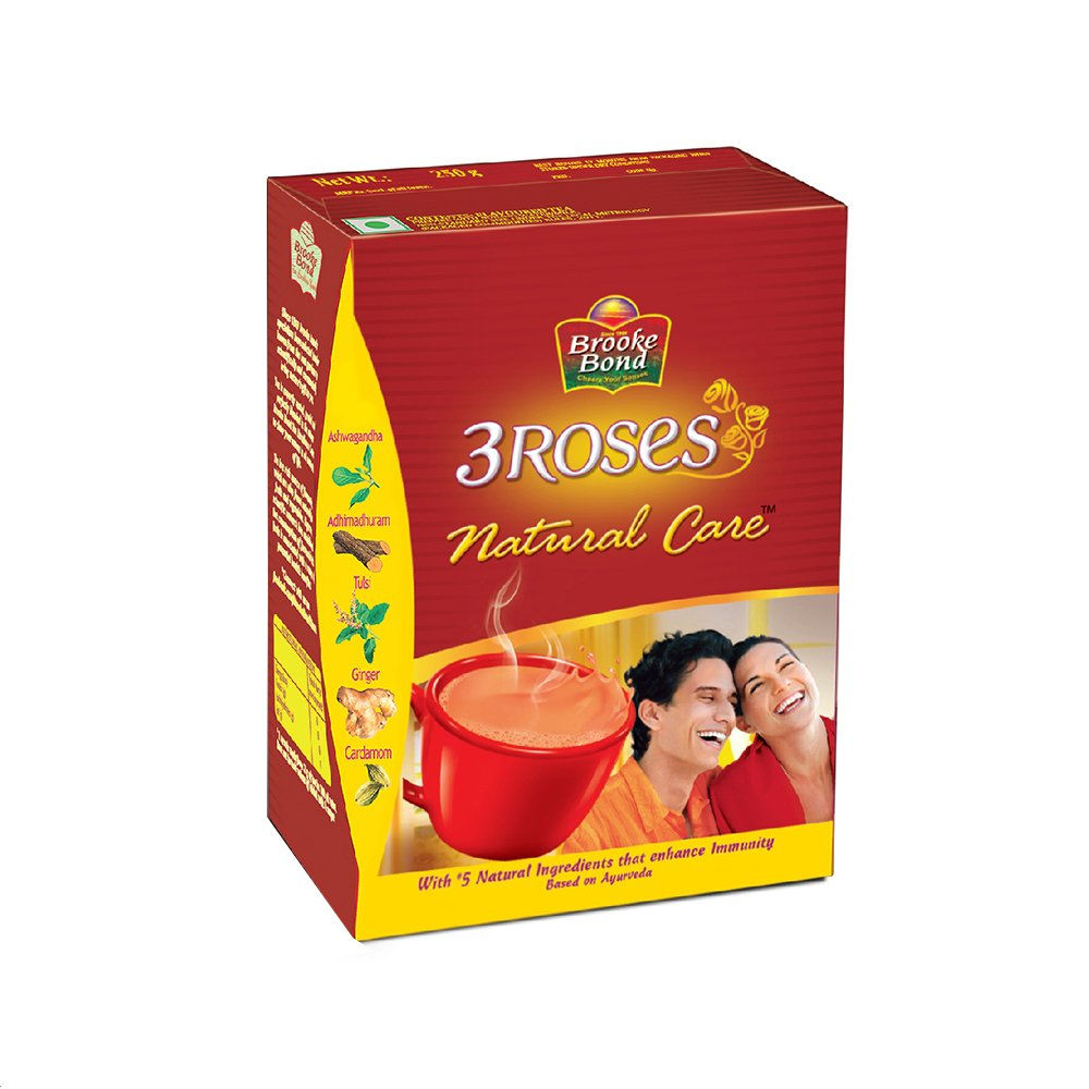 BROOKE BOND 3ROSES NATURAL CARE