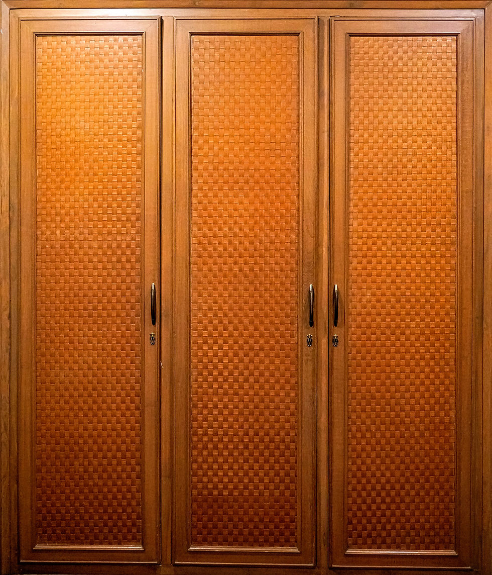 Basket Woven Teak Panels