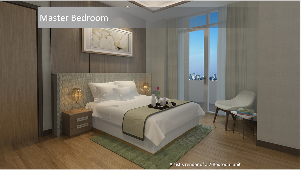 Master Bedroom for 2br