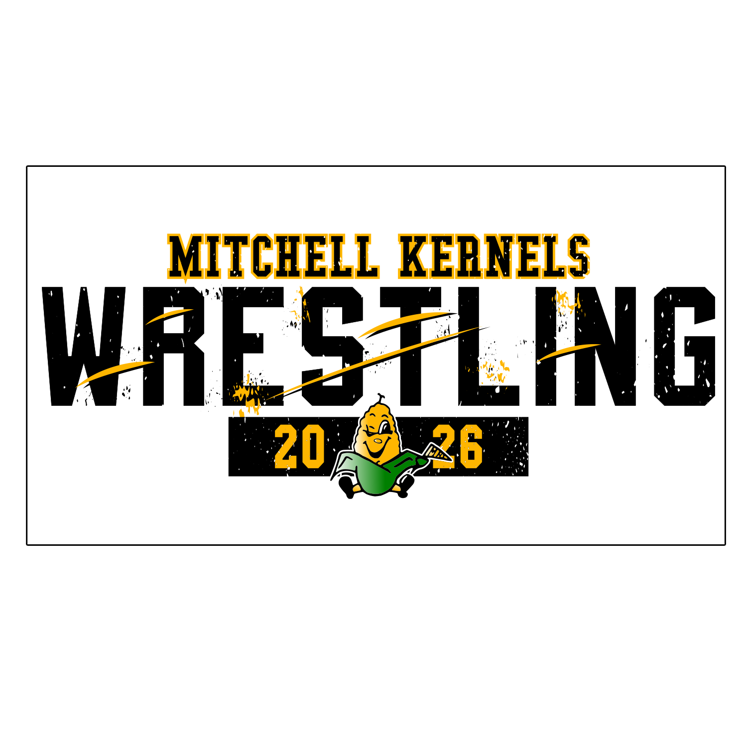 2026 MHS Wrestling Team Spirit Wear- Sticker