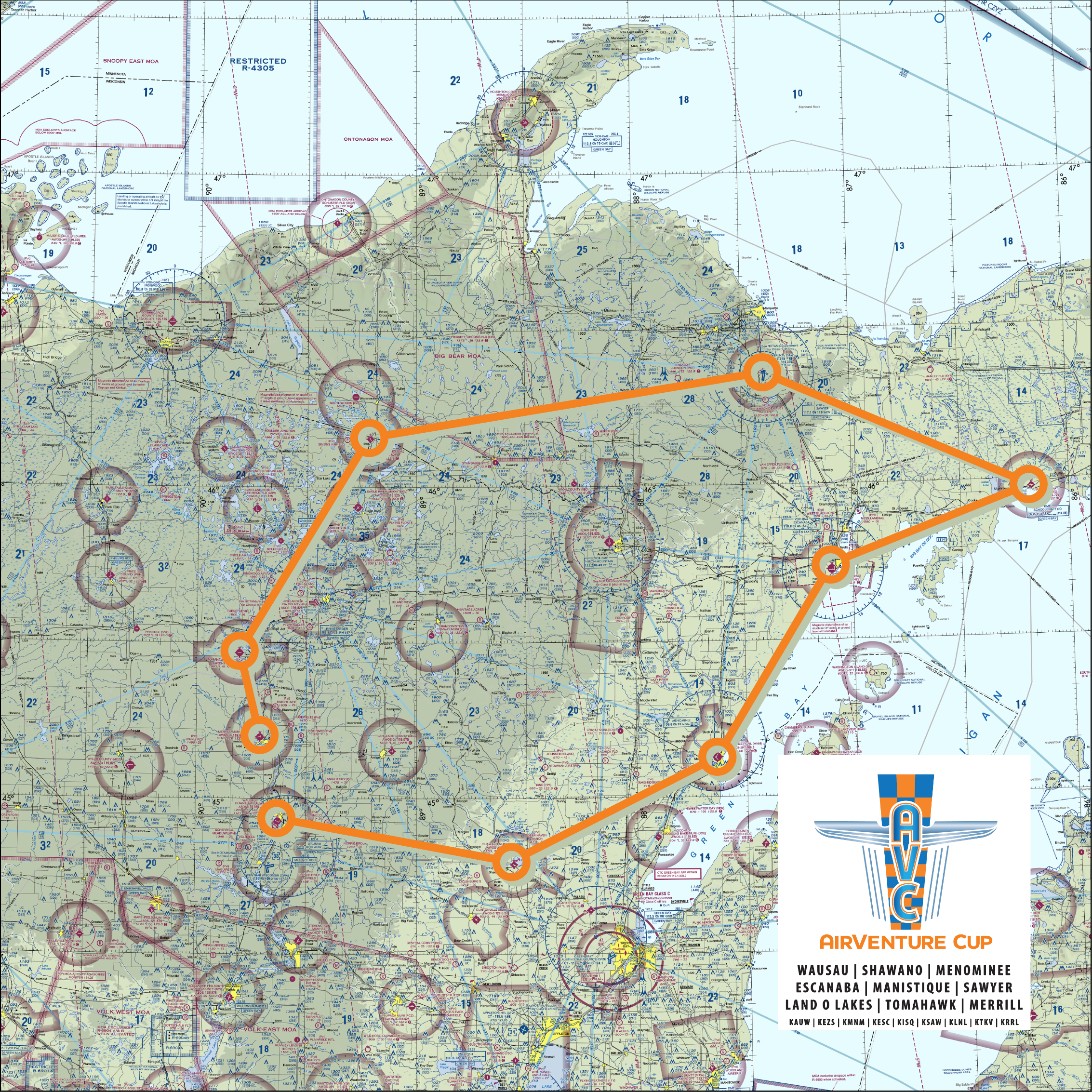 2026 Air Venture Cup Race- 4' x 4' Banner