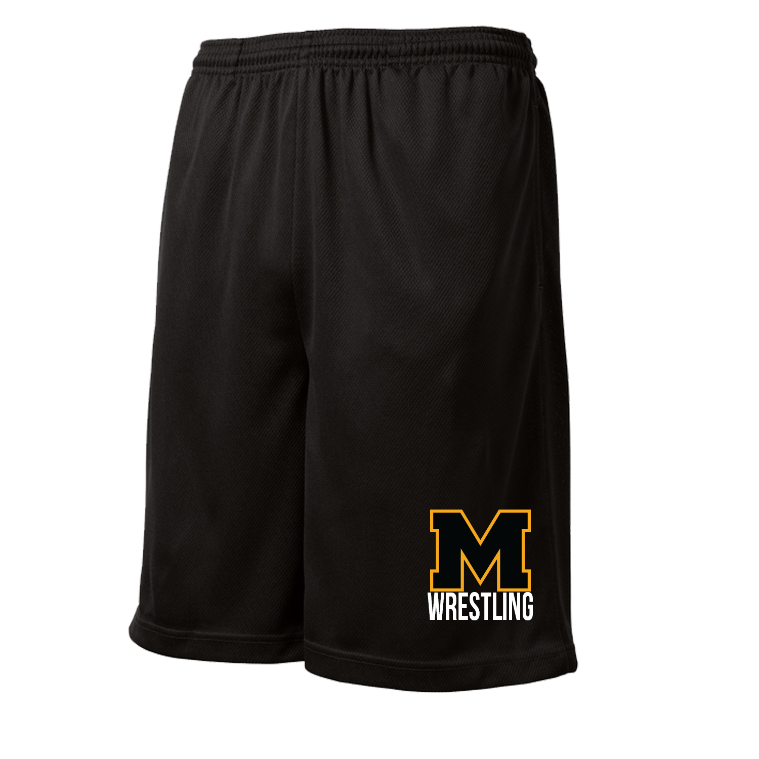 2026 MHS Wrestling Team Spirit Wear- Adult Mesh Pocket Shorts