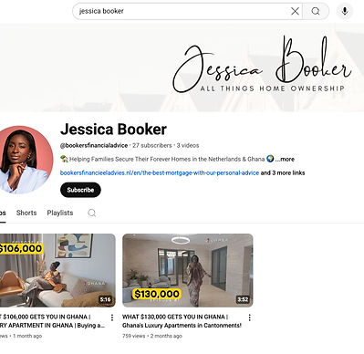 Photo of a client's YouTube channel that Krupa Abrokwaa done creative direction, video editing, content creation and editing 