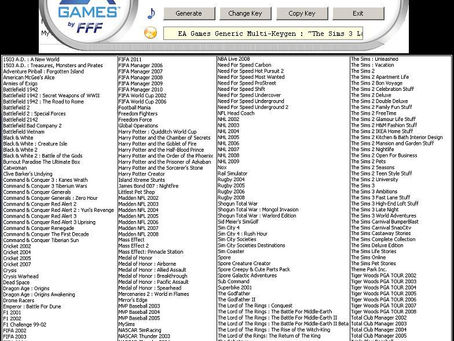 EA Games Generic Multi Keygen V214FFF Ileabird