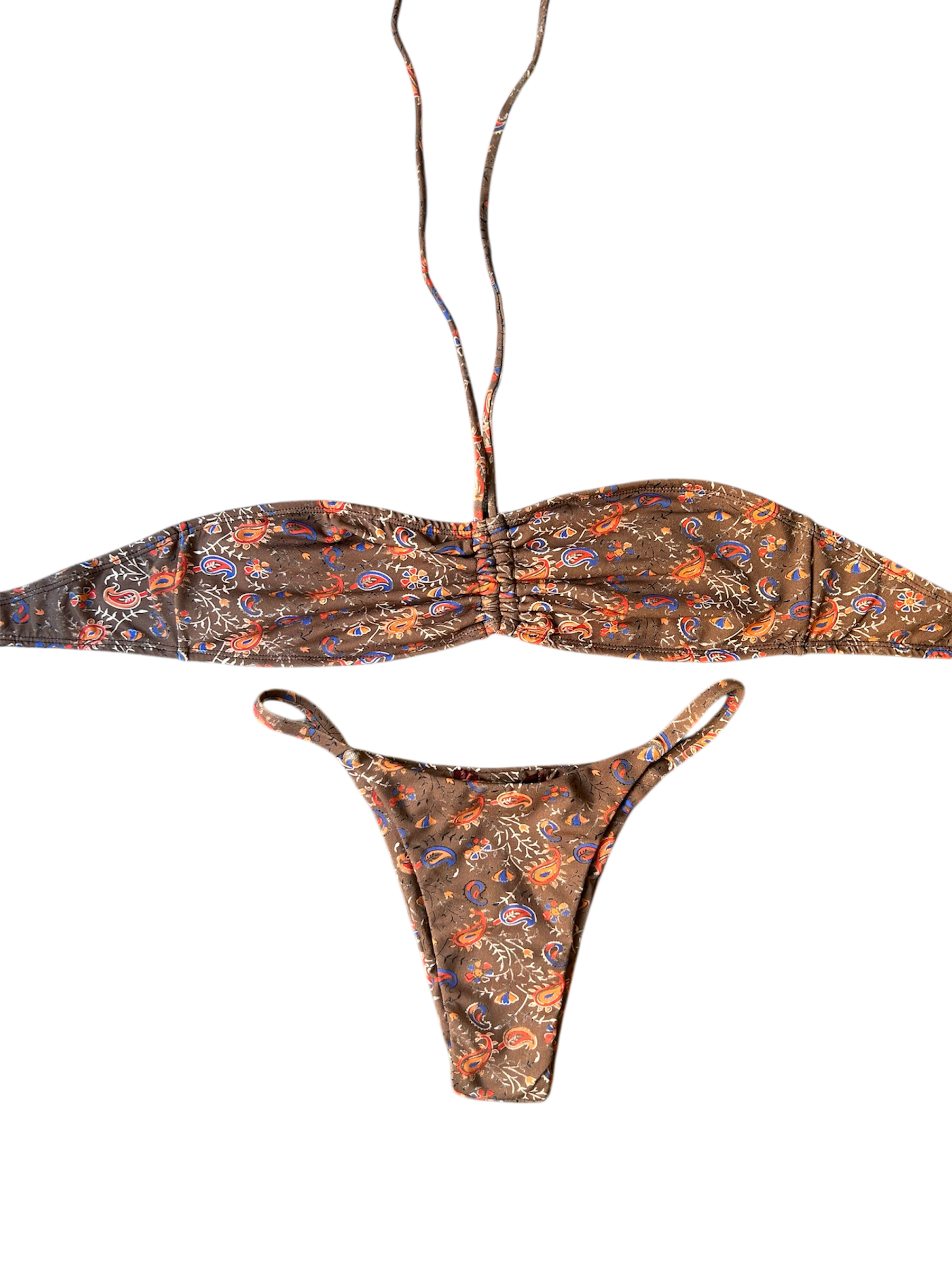 Top Furore Paisley Marrom