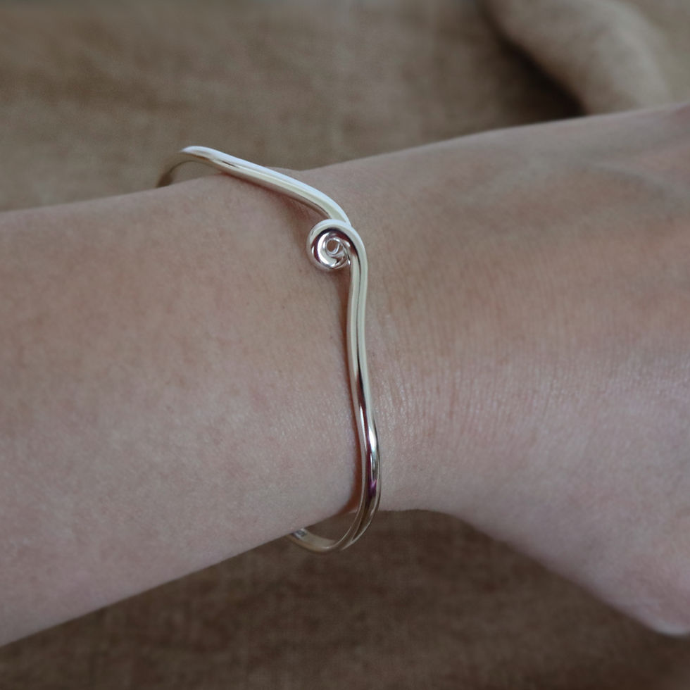 Vine cuff wearing shot