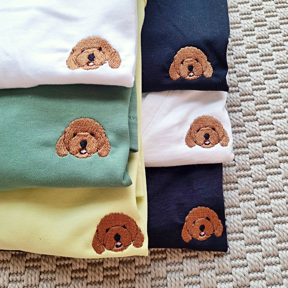 Thumbnail: Custom Machine Embroidery on Uniqlo Pullover Hoodie