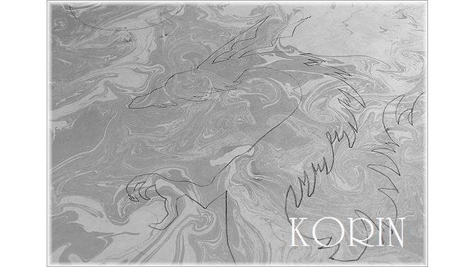 墨流し+龍、でいこうかな?