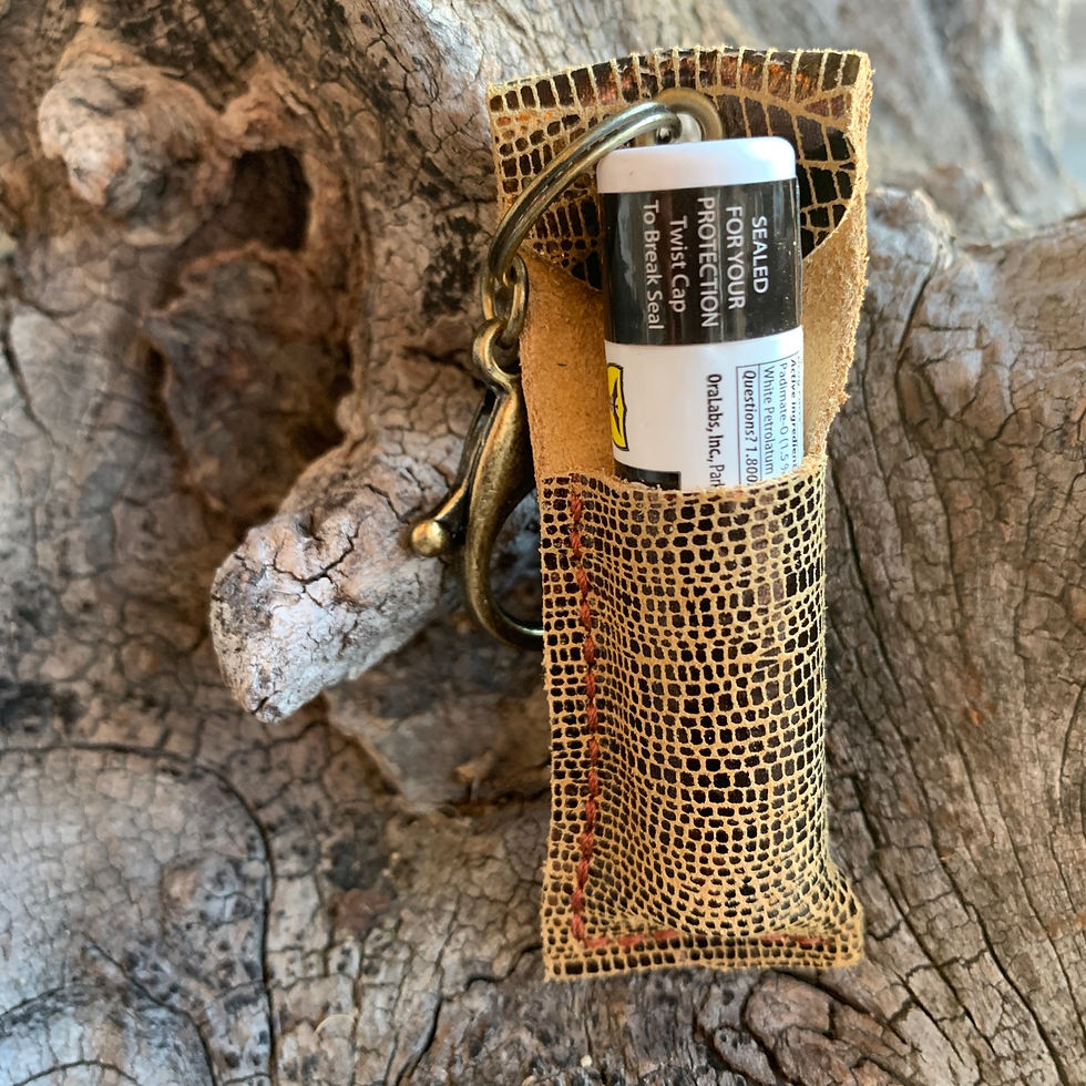 Golden Chapstick Holder