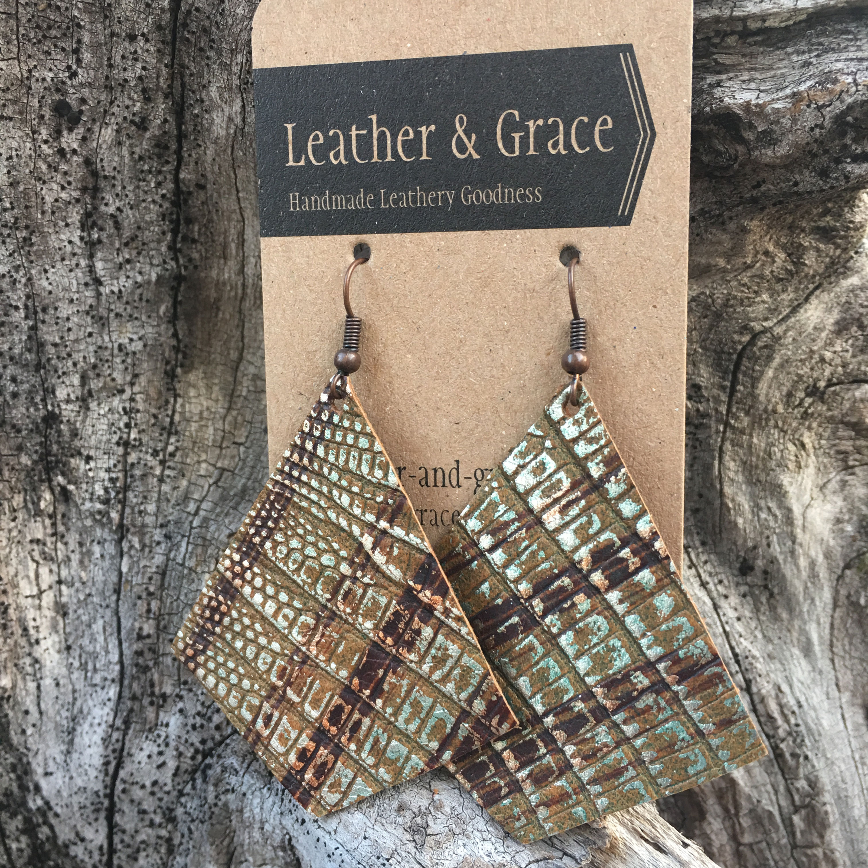 Metallic Snake Skin Pyramids