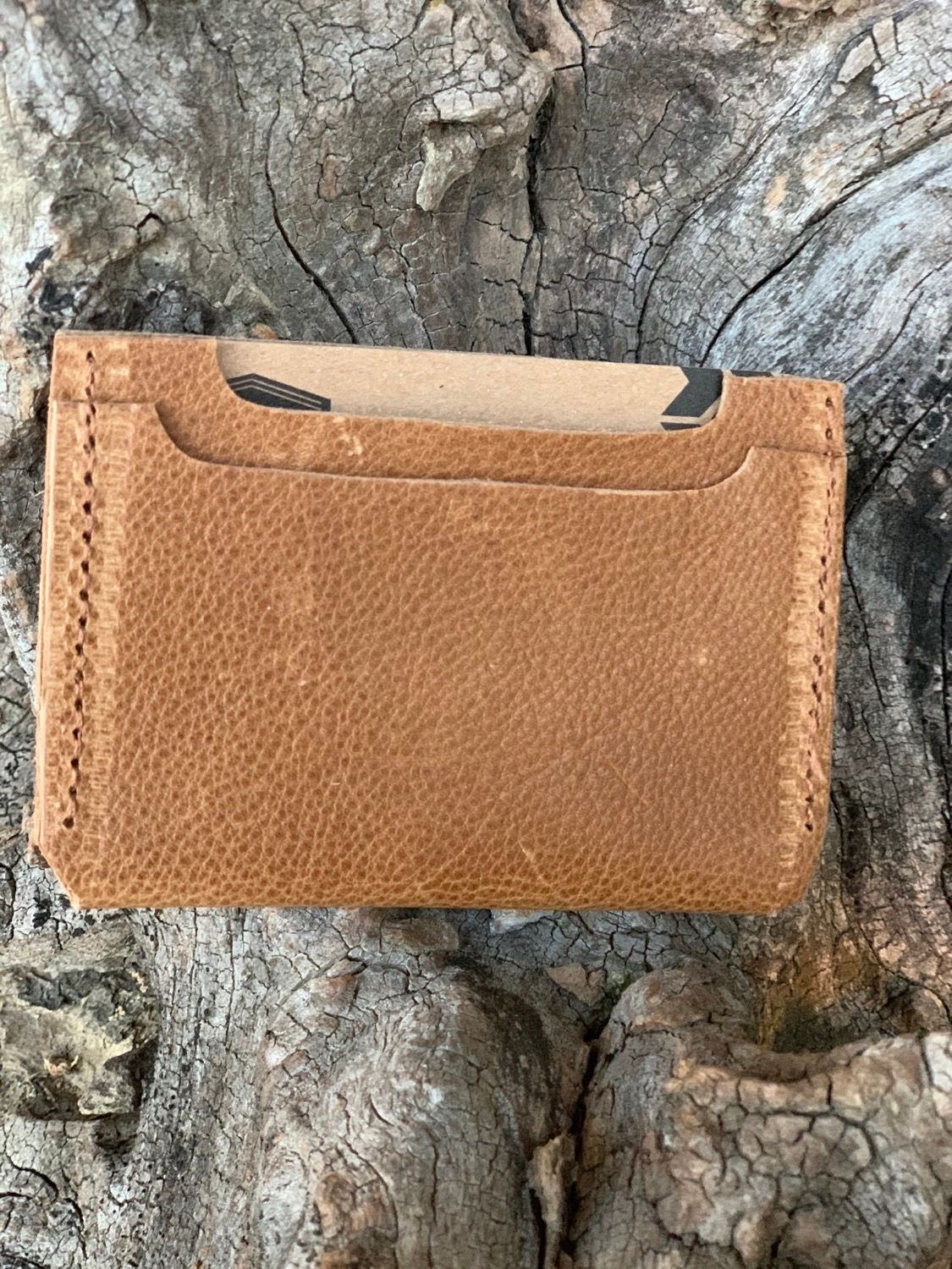 Tan Double Pocket Wallet