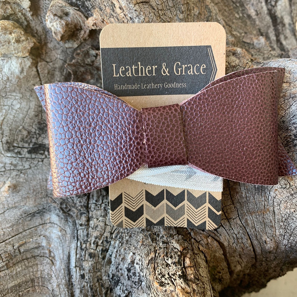 Giant Mauve Bow with Arrow Headband (elastic)