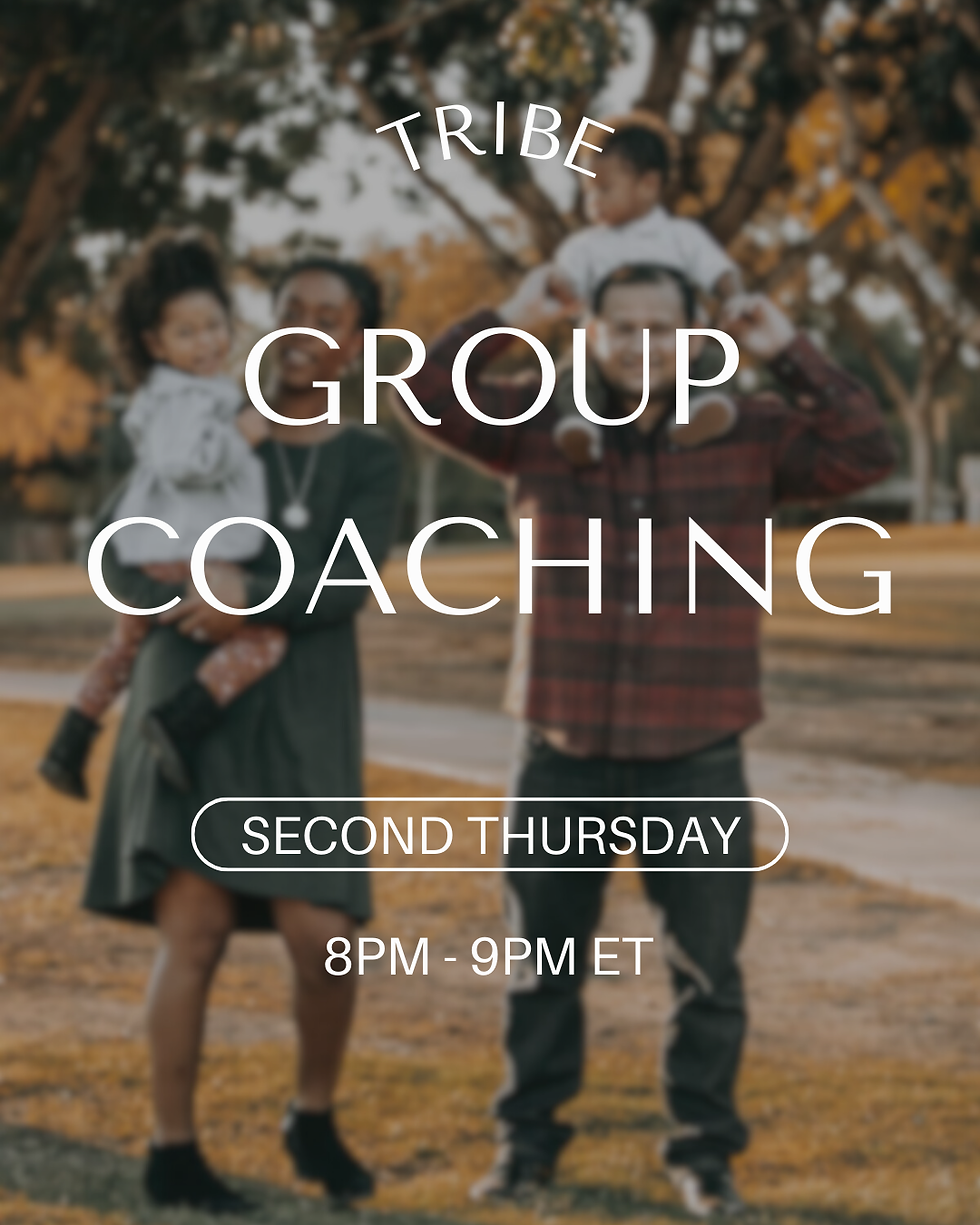 Llamada mensual de coaching grupal de Tribe