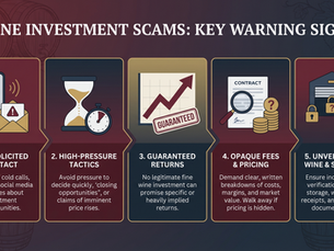 Wine Investment Scams: Key Warning Signs